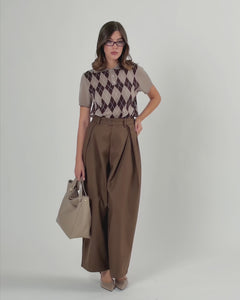 Pantaloni ampi con pinces - CHY9078