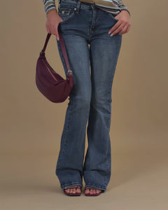 Jeans a zampa blu slavato - JH9096