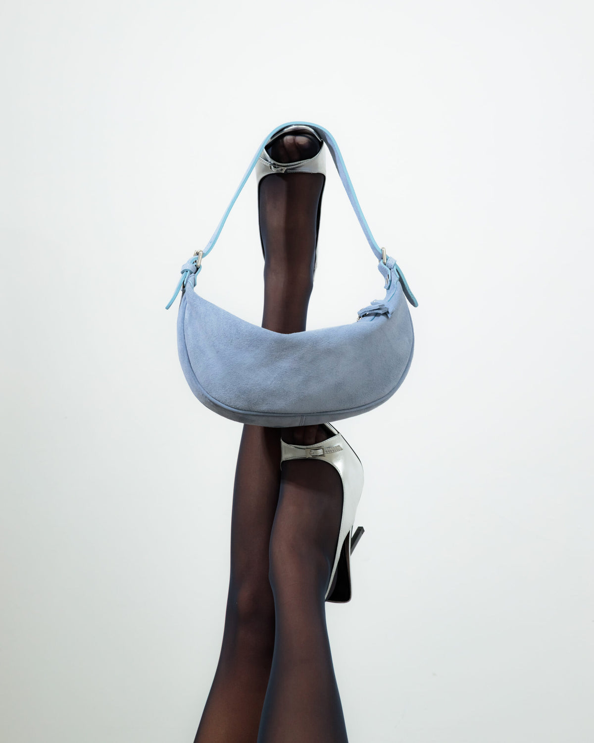 Borsa in suede RACHEL MIGNON carta da zucchero - LOVING BAGS