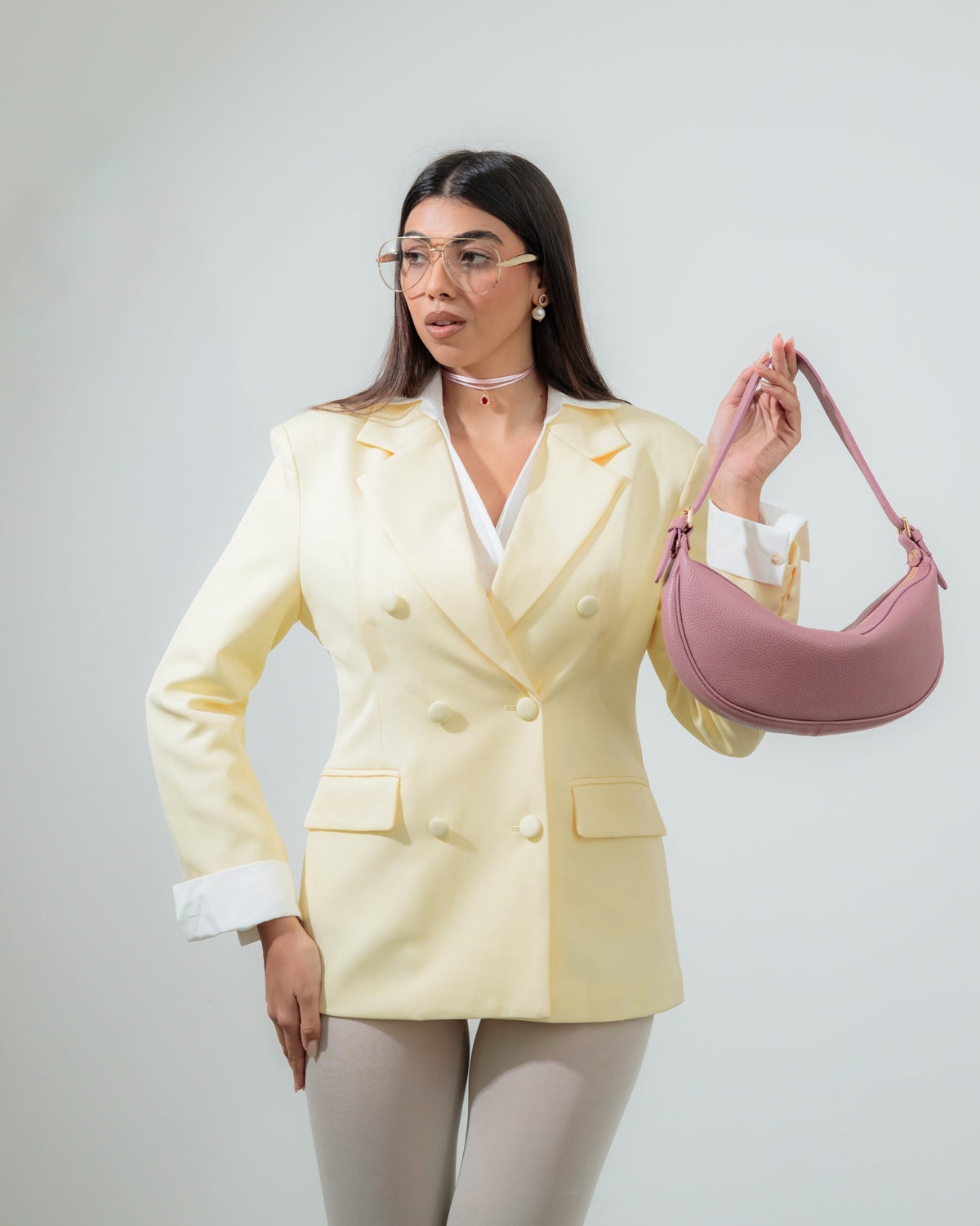 Borsa in pelle RACHEL MIGNON rosa - LOVING BAGS