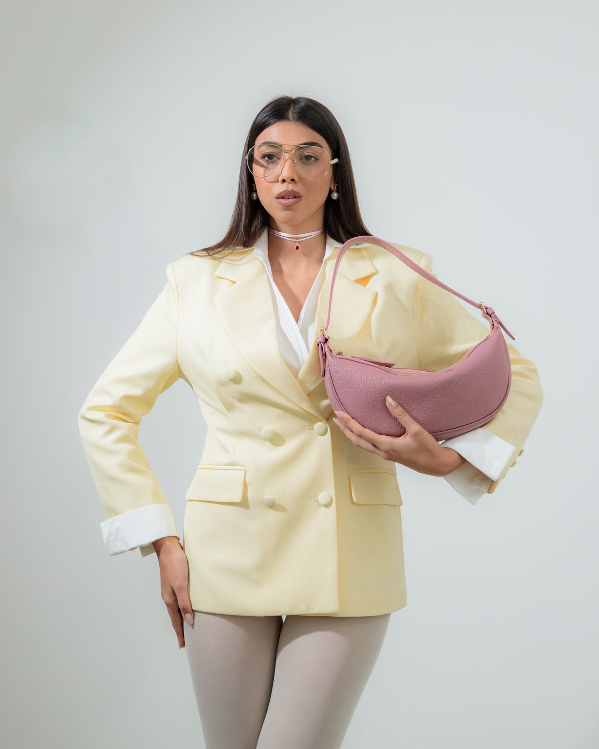 Borsa in pelle RACHEL MIGNON rosa - LOVING BAGS