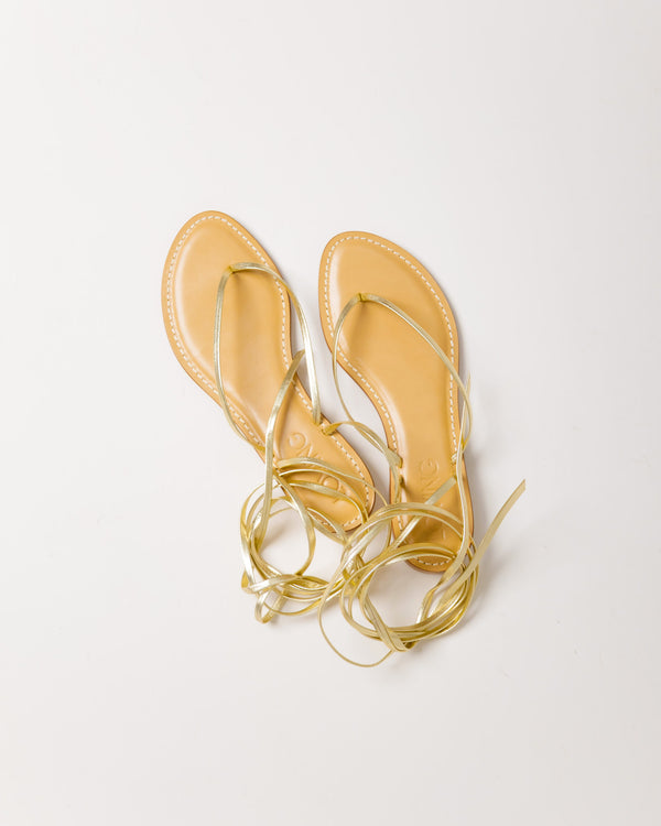 Sandali in pelle alla schiava PLATINO - LOVING 02
