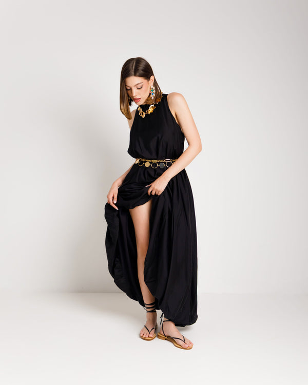 Sandali in pelle alla schiava NERI - LOVING 03