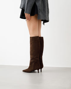 Stivali in suede TESTA DI MORO - LOVING 2662