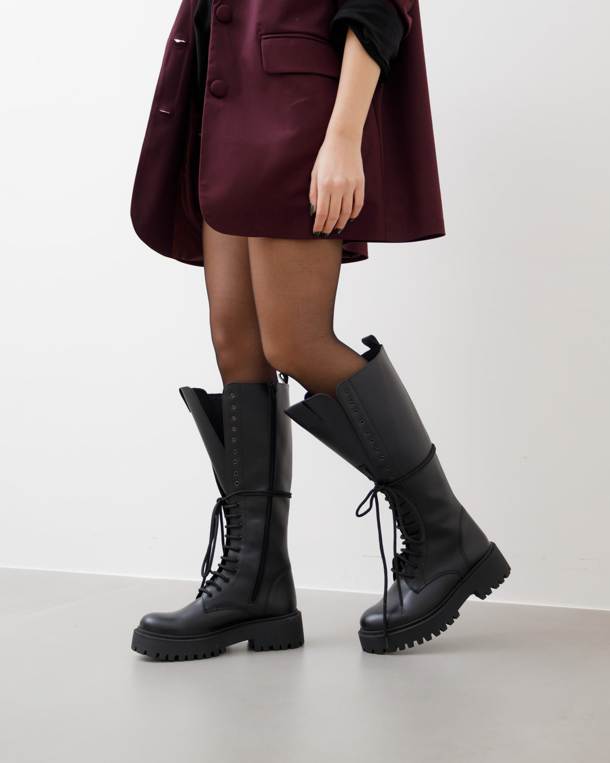 Anfibi alti in pelle - 30032