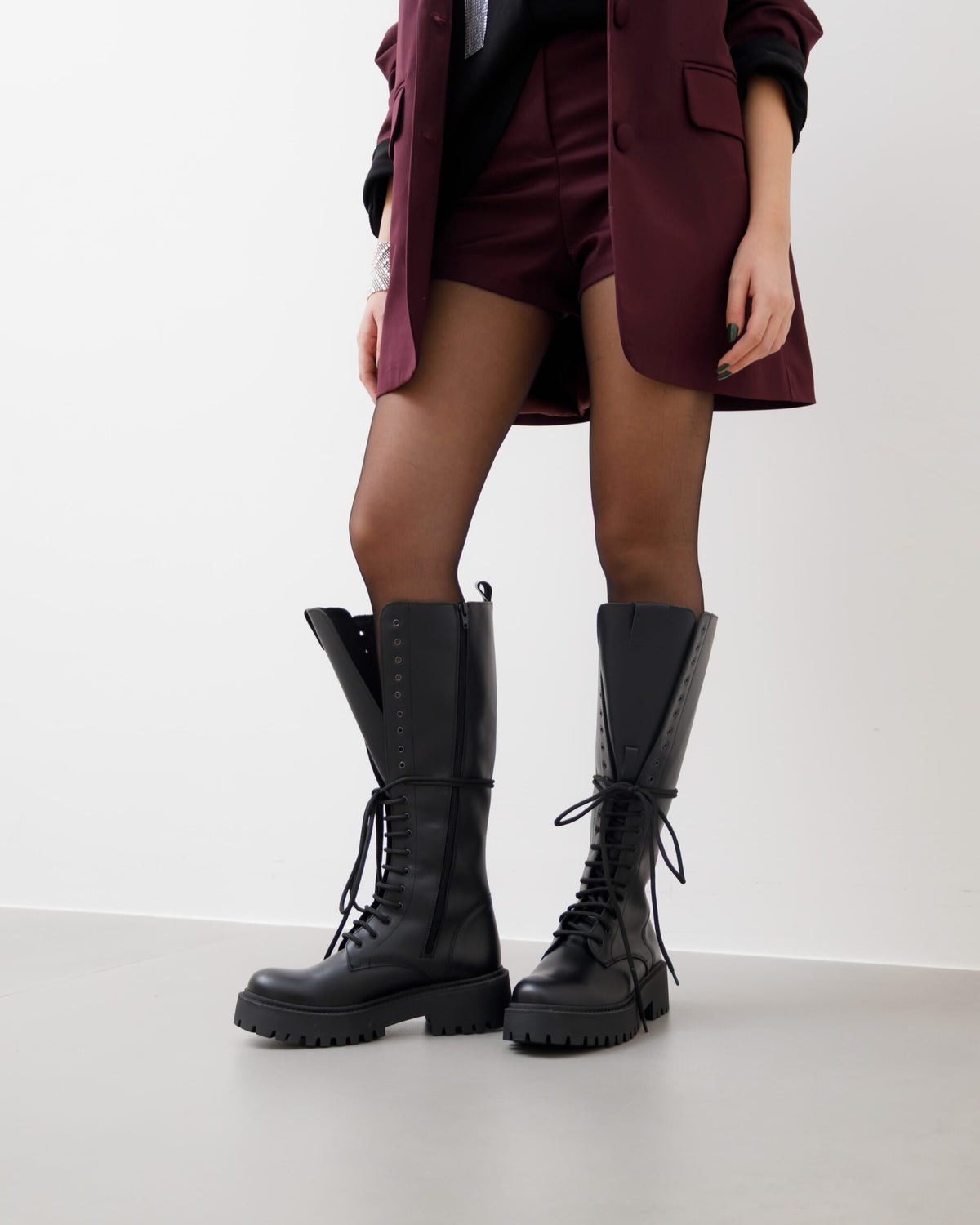 Anfibi alti in pelle - 30032