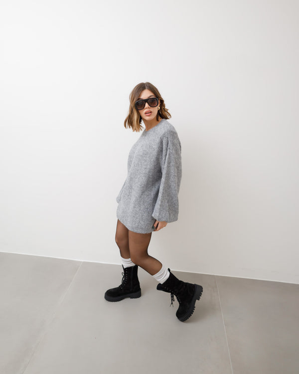 Anfibi in suede NERO  - 3000