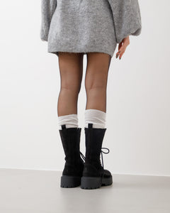 Anfibi in suede NERO  - 3000