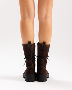 Anfibi in suede TESTA DI MORO - 3000