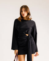 Abito corto cut-out - RL1693
