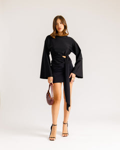 Abito corto cut-out - RL1693