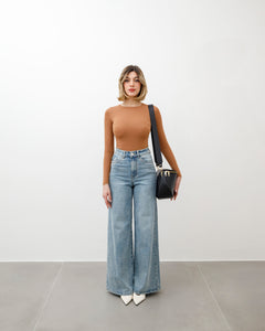 Tracolla in pelle MARRONE - LOVING BAGS