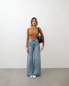 Tracolla in pelle MARRONE - LOVING BAGS