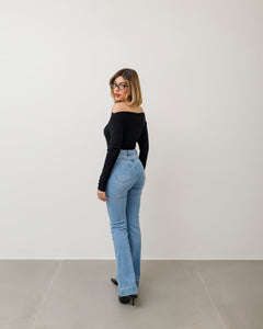 Maglia basic con scollo - 5612