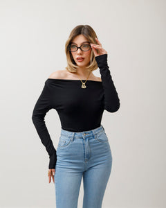 Maglia basic con scollo - 5612
