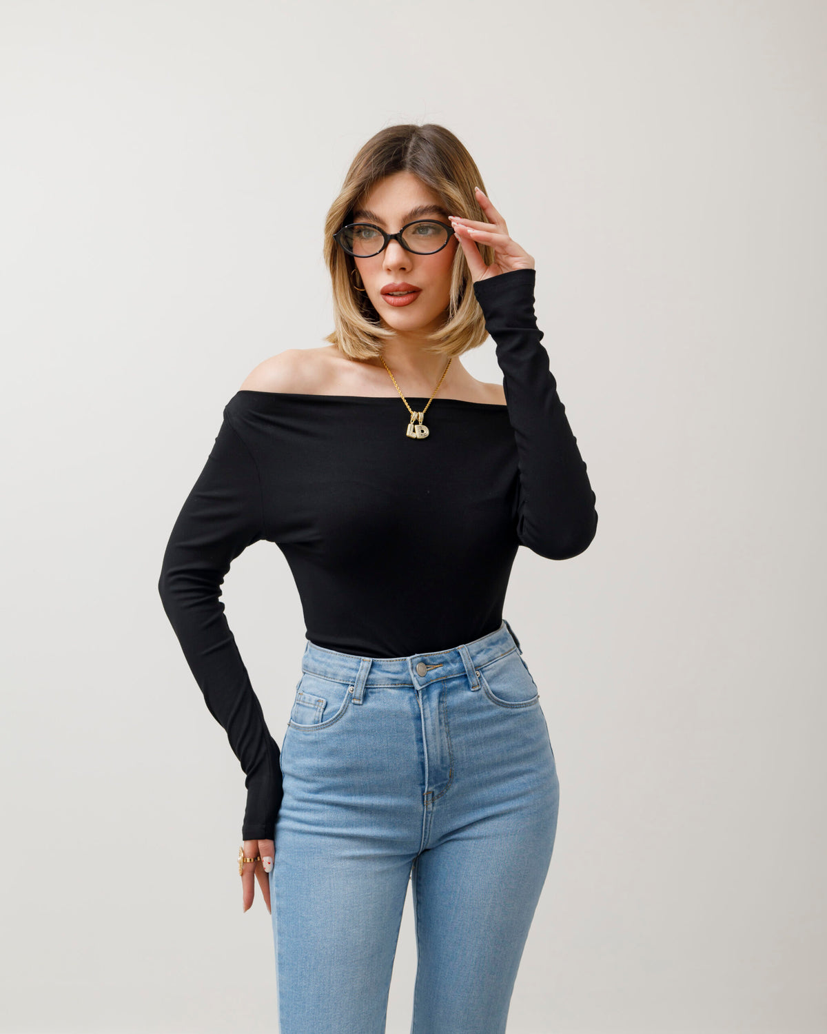 Maglia basic con scollo - 5612