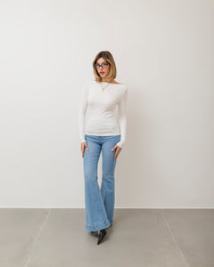 Maglia basic con scollo - 5612