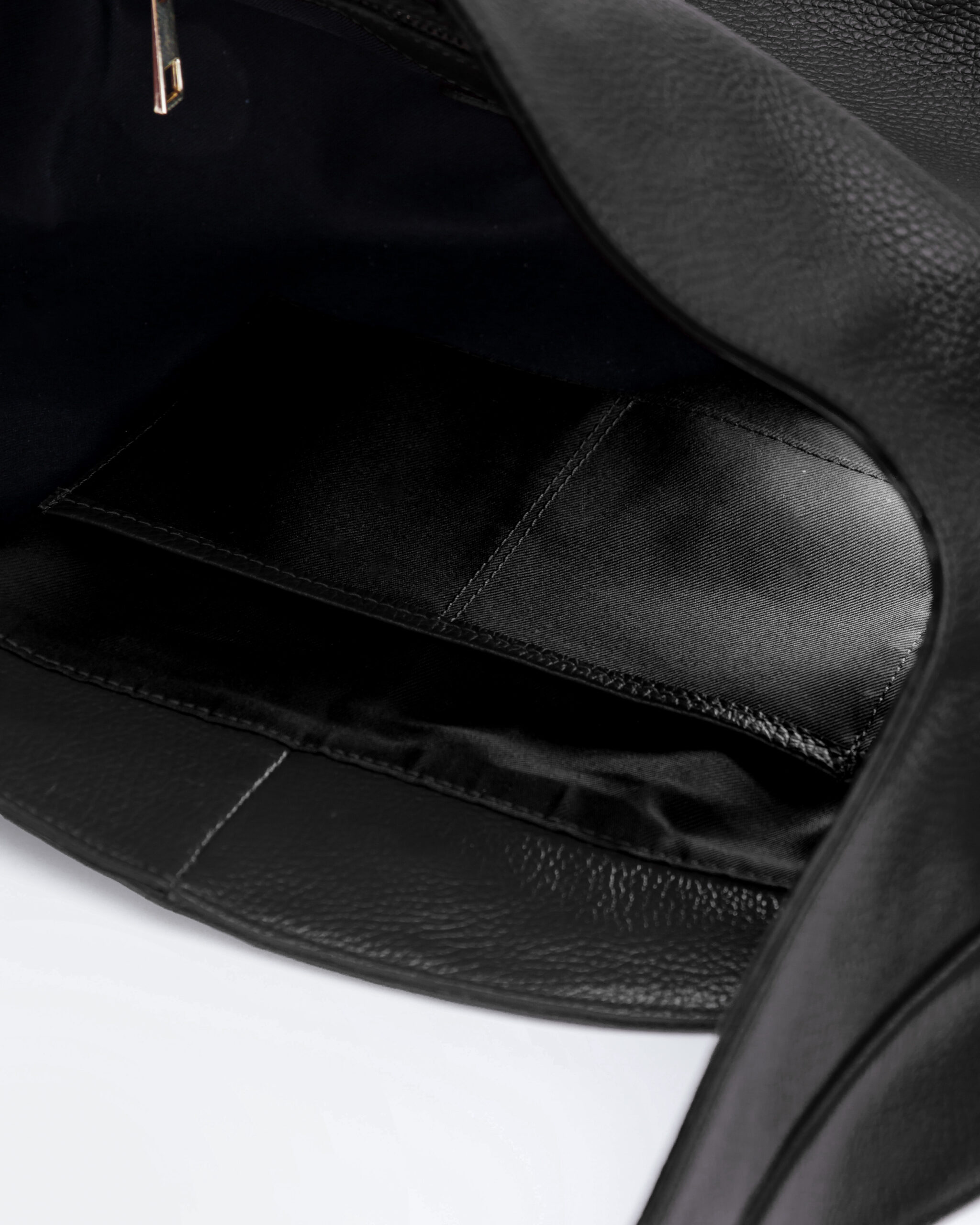 Borsa in pelle AMINA nera - LOVING BAGS - immagine 5