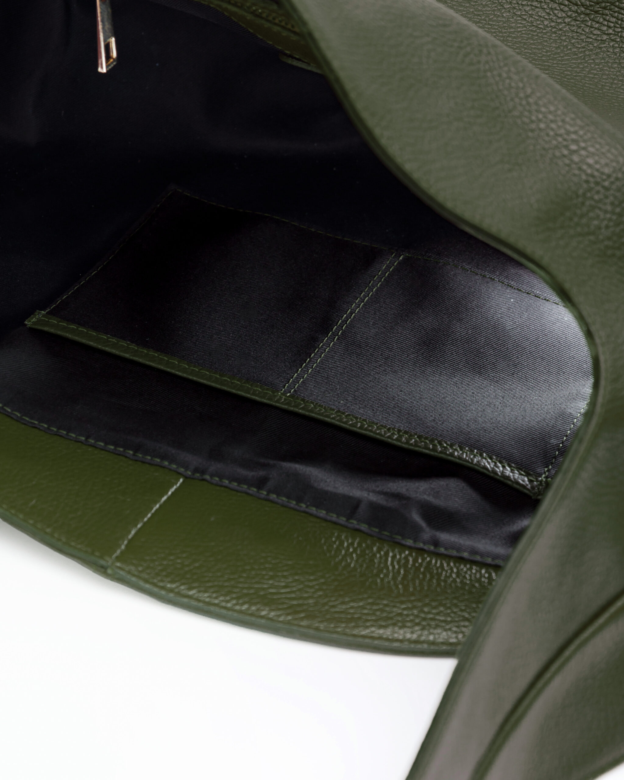 Borsa in pelle AMINA verde foresta - LOVING BAGS - immagine 5