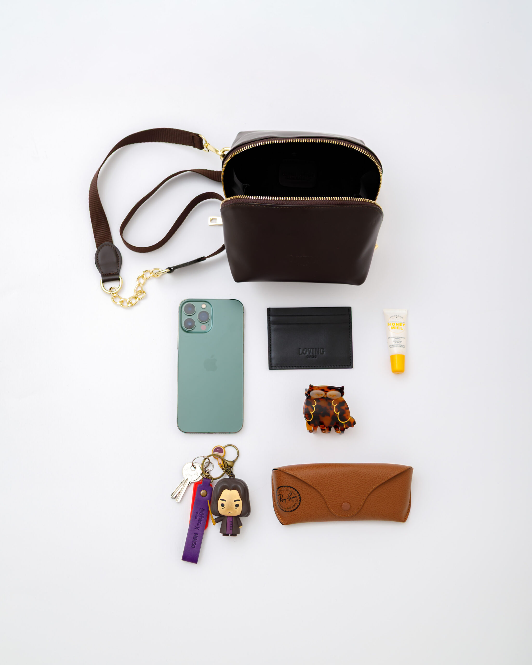 Borsa in pelle ALMA testa di moro - LOVING BAGS - immagine 16