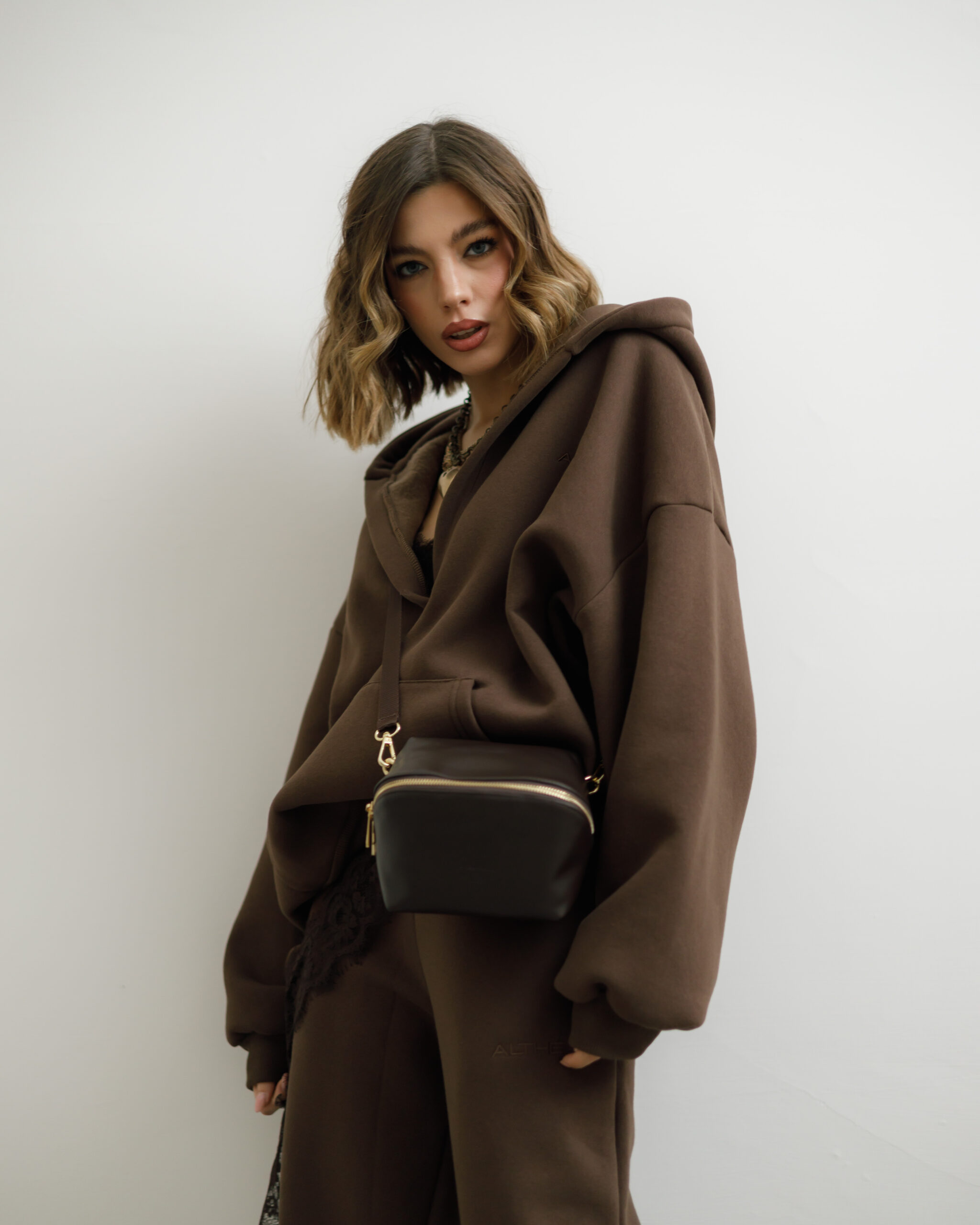 Borsa in pelle ALMA testa di moro - LOVING BAGS - immagine 17
