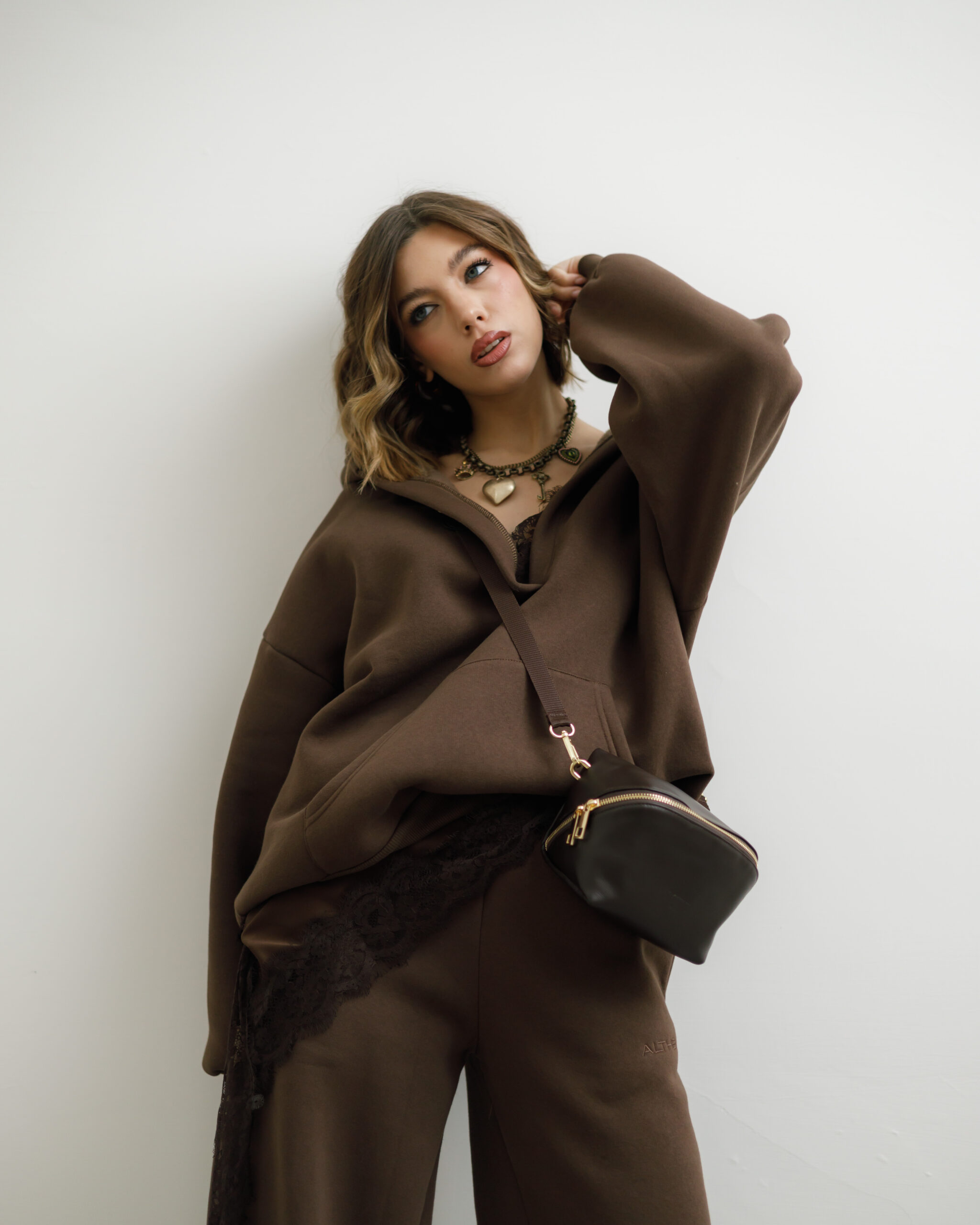 Borsa in pelle ALMA testa di moro - LOVING BAGS - immagine 19