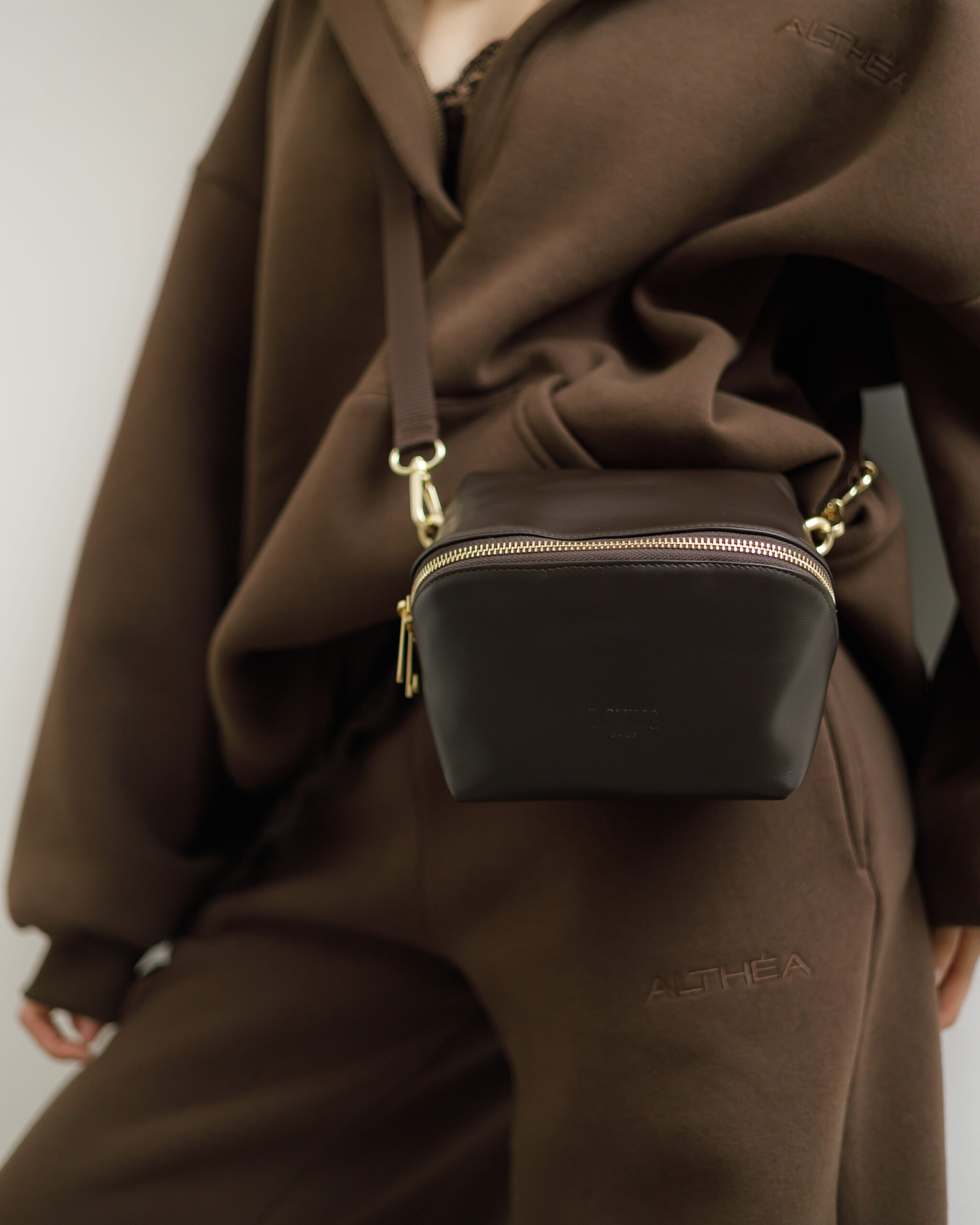 Borsa in pelle ALMA testa di moro - LOVING BAGS - immagine 18