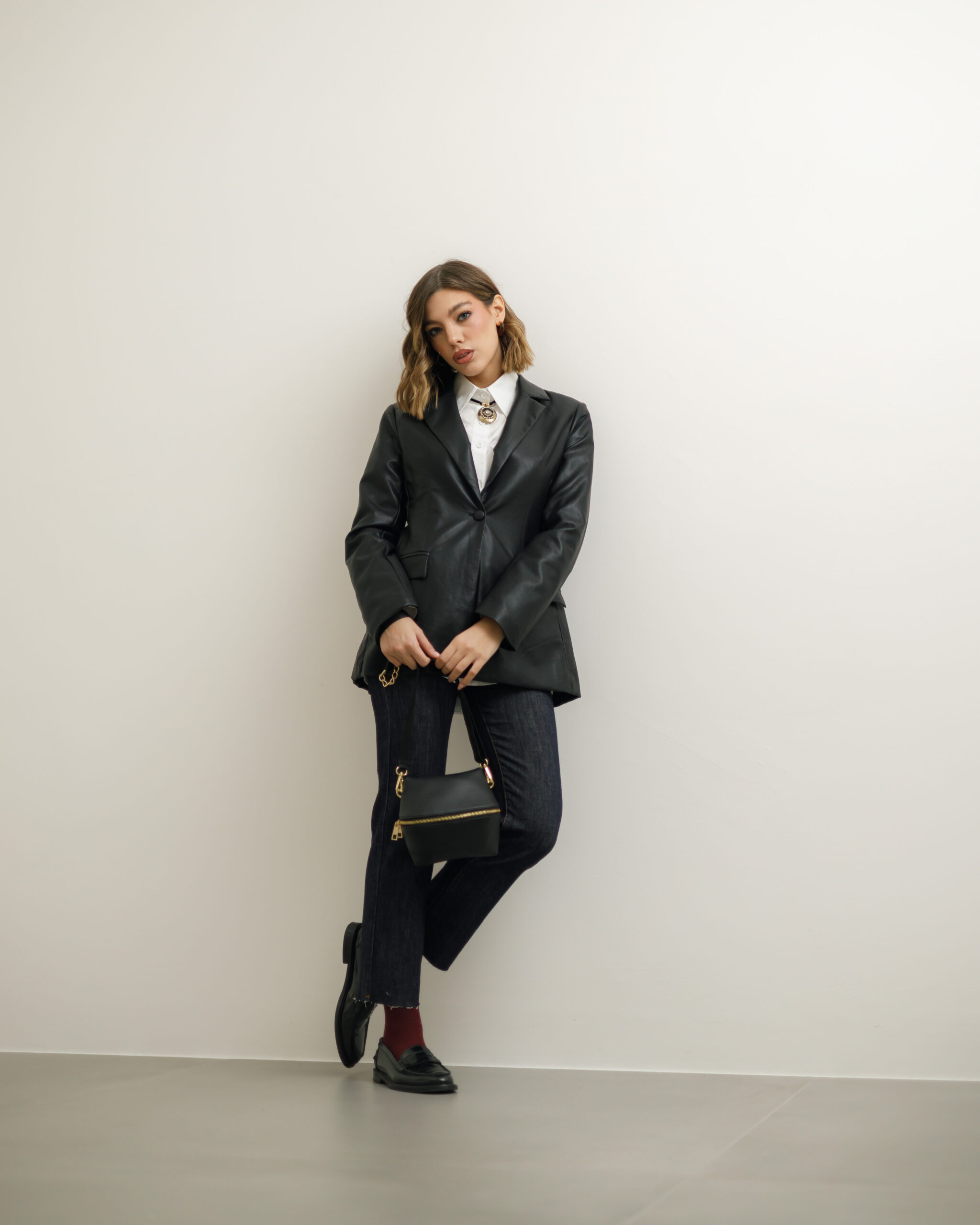 Borsa in pelle ALMA nera - LOVING BAGS - immagine 17
