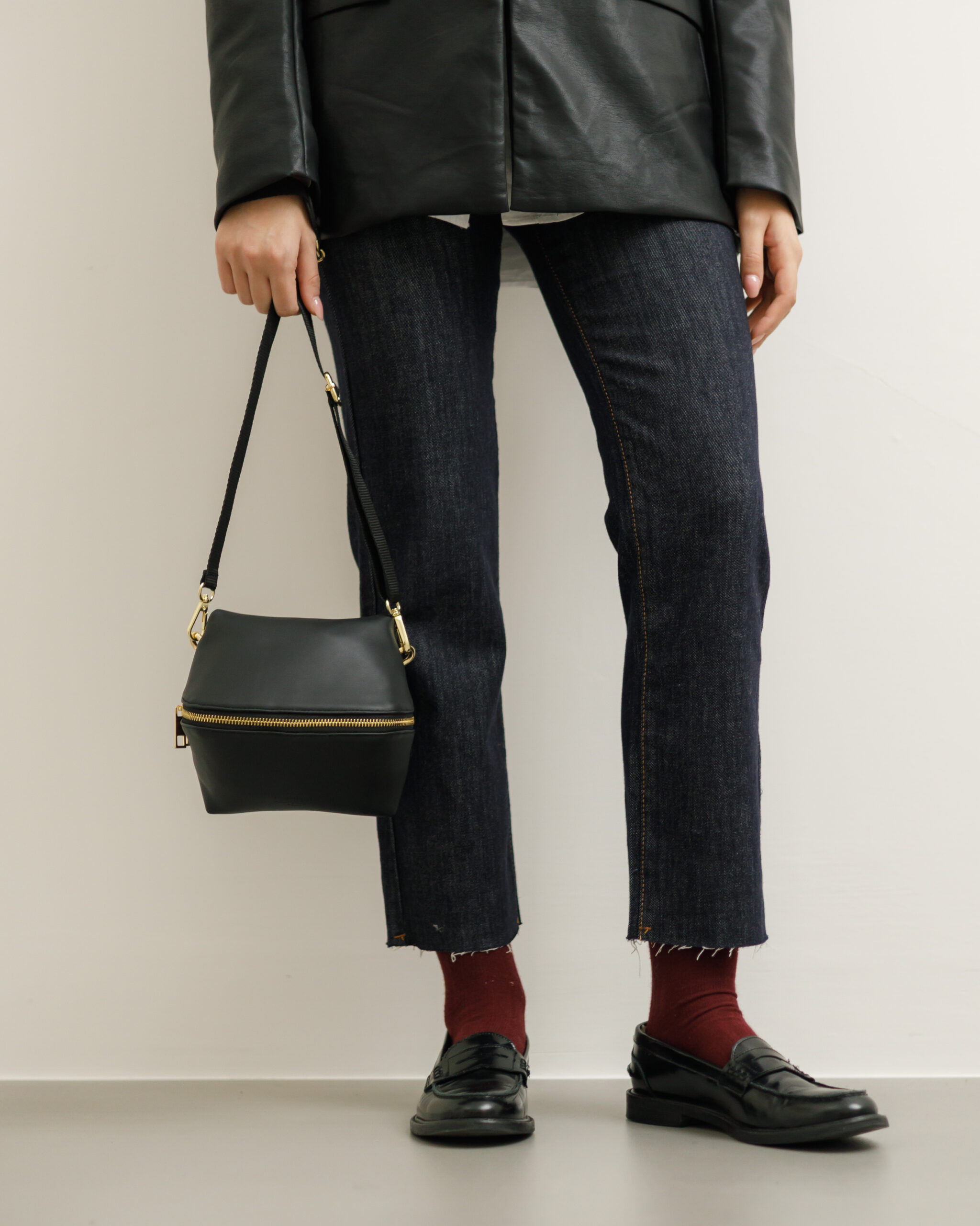 Borsa in pelle ALMA nera - LOVING BAGS - immagine 18