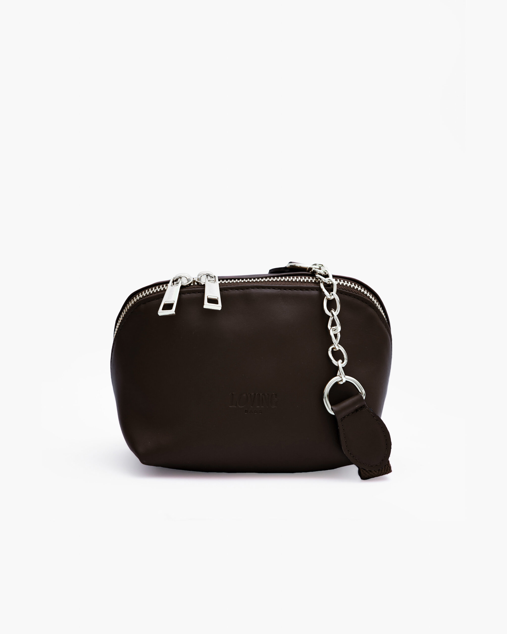 Borsa in pelle ALMA testa di moro - LOVING BAGS - immagine 2