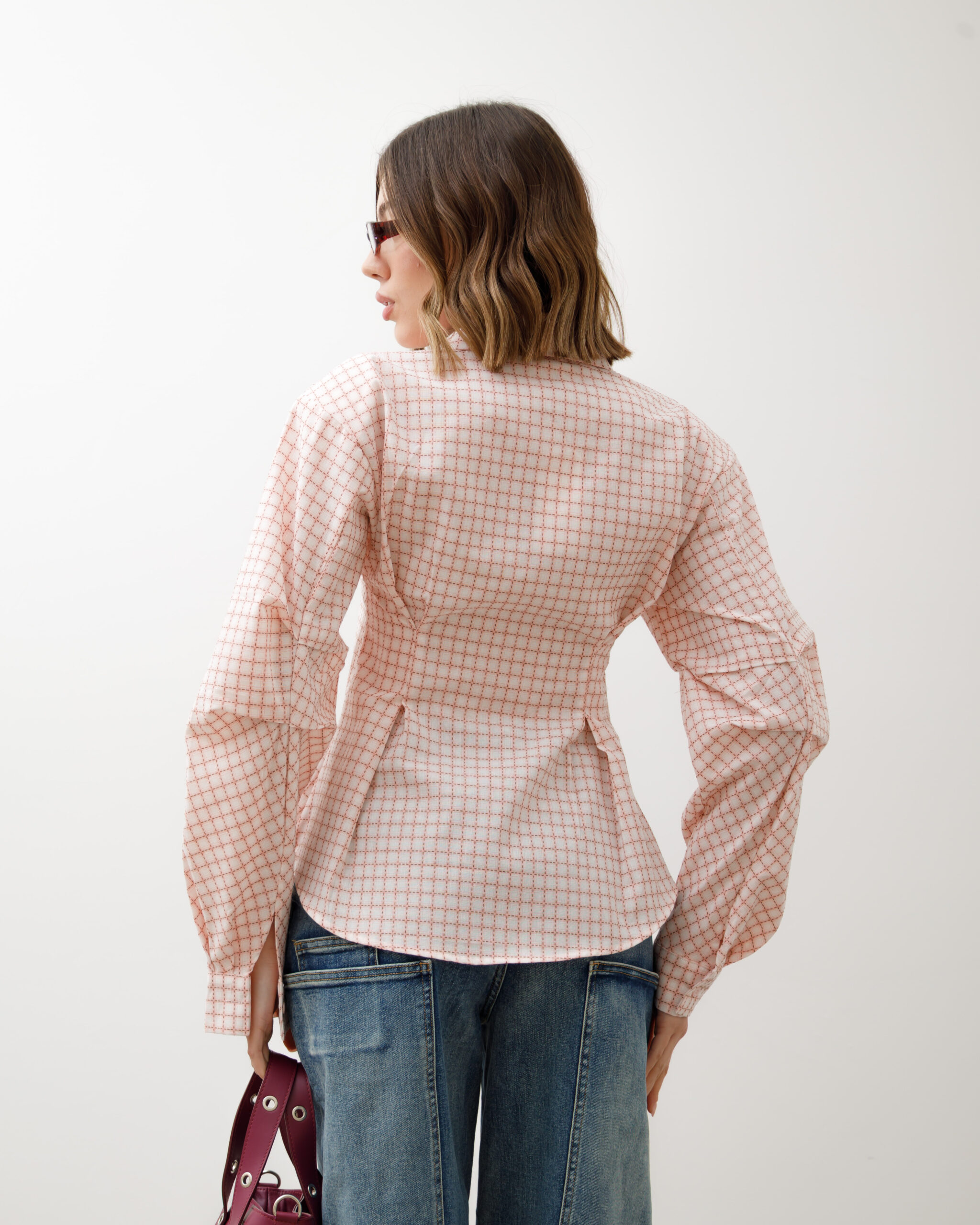 Camicia avvitata a quadretti - H12890 SLC - immagine 8