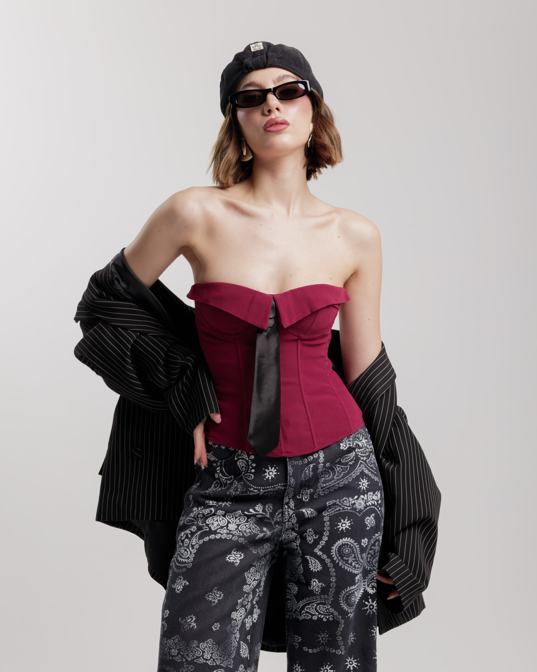 Corsetto con cravatta - ST13207 sclnT