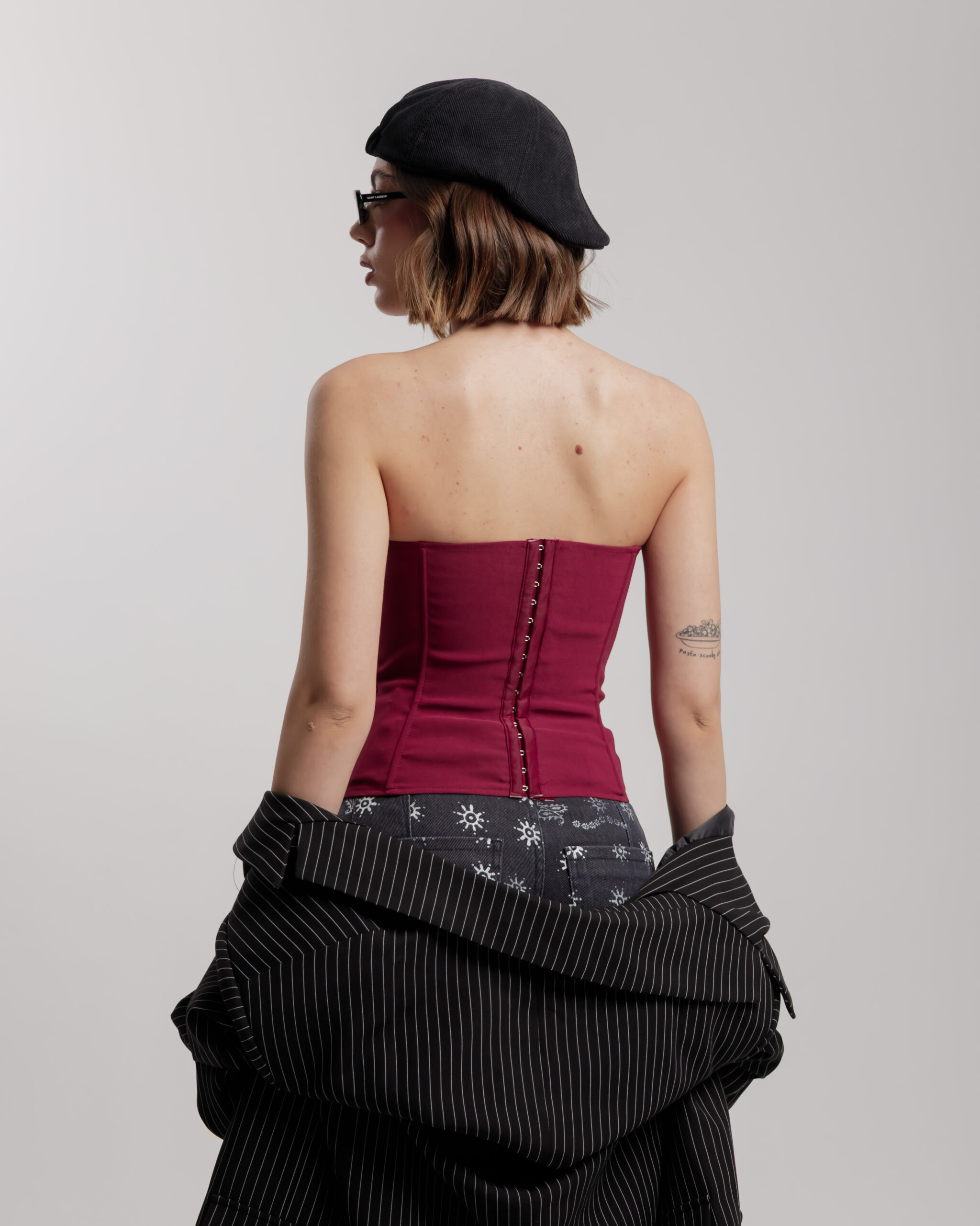 Corsetto con cravatta - ST13207 sclnT - immagine 4