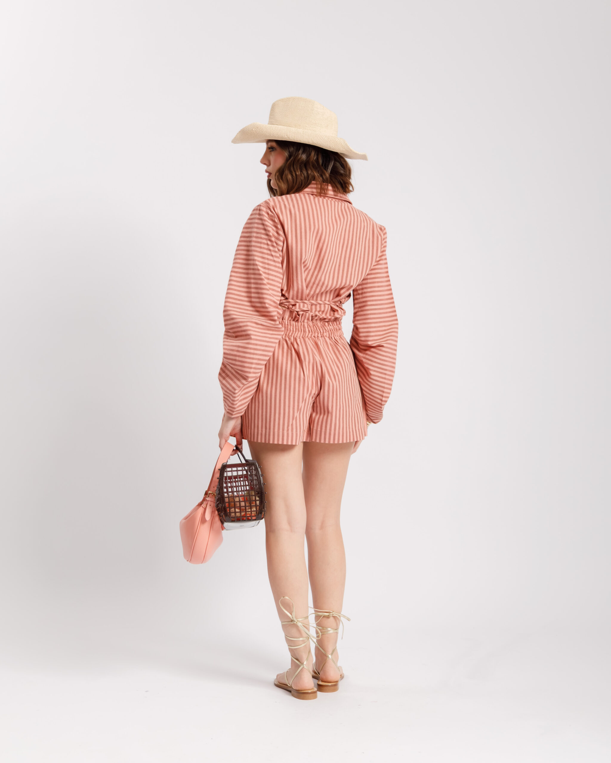 Coord-set in cotone a righe ROSA - SH7169-7170 slct - immagine 4