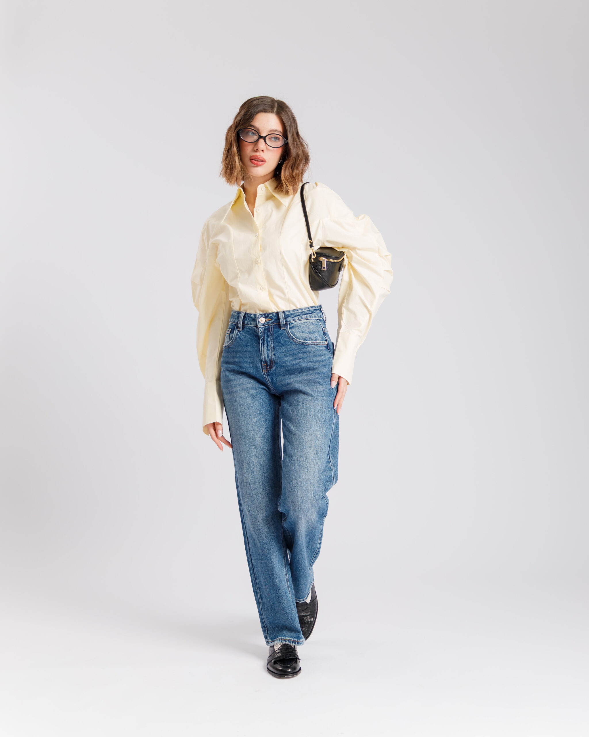 Jeans gamba dritta blu - D129 - immagine 2