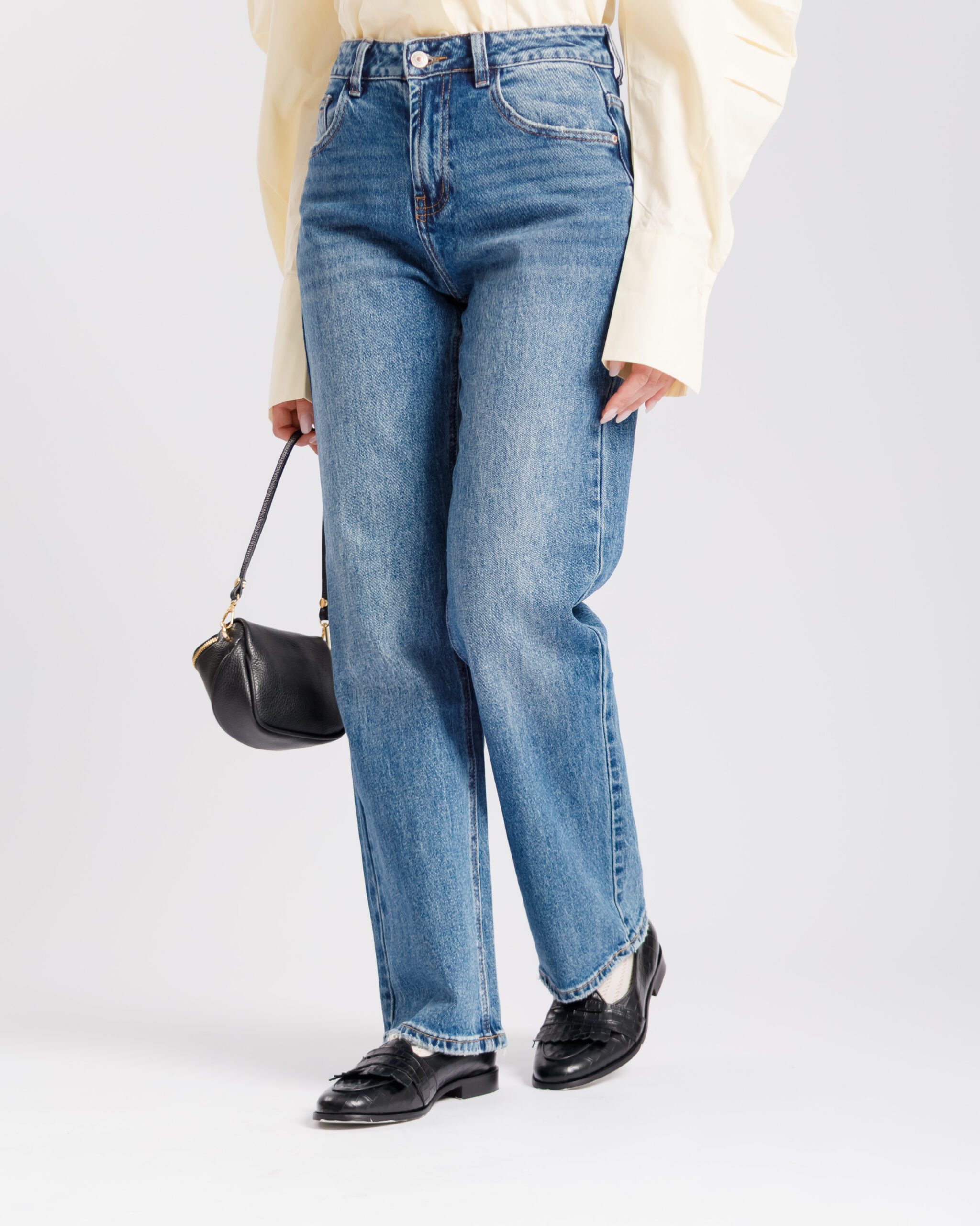 Jeans gamba dritta blu - D129 - immagine 3
