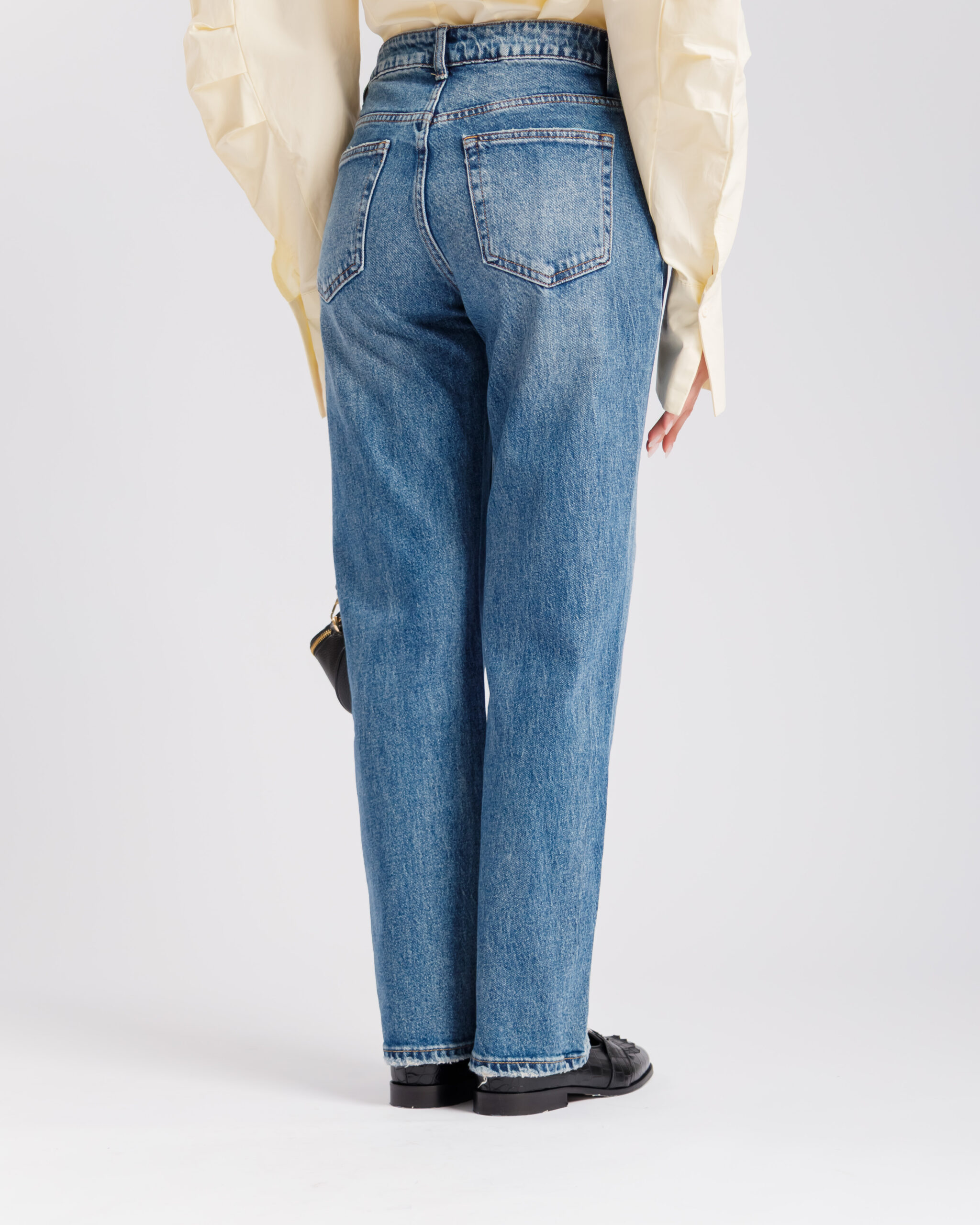 Jeans gamba dritta blu - D129 - immagine 5