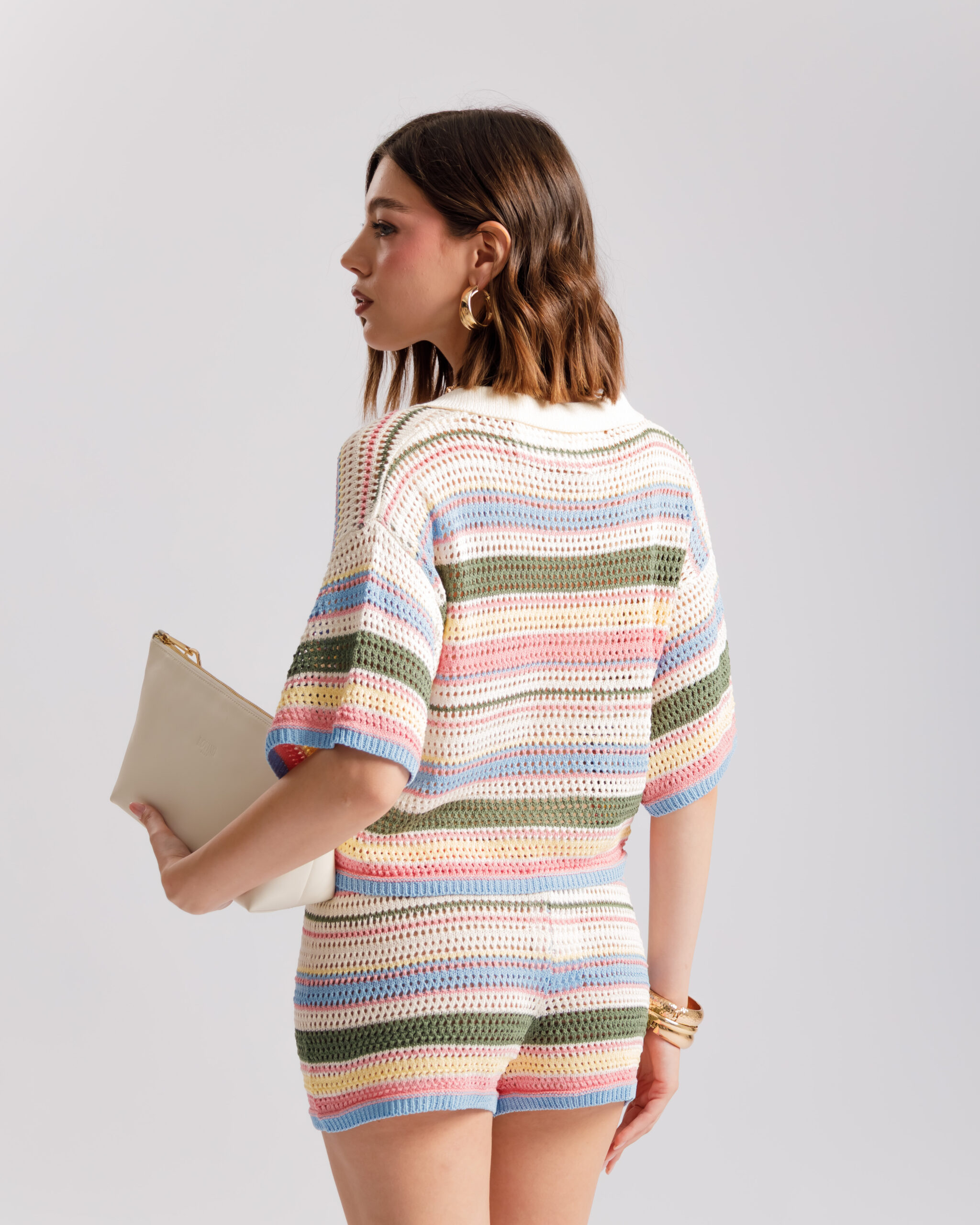Coord-set in maglia traforato - 2447 - immagine 6